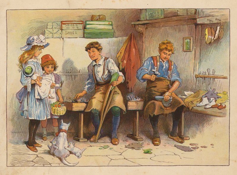 Kleine Werkers: De Schoenmaker door Evelyn Stuart Hardy