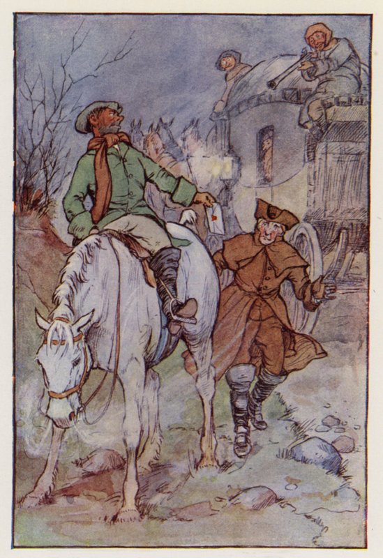Illustratie voor A Tale of Two Cities van Charles Dickens door F. M. B. Blaikie
