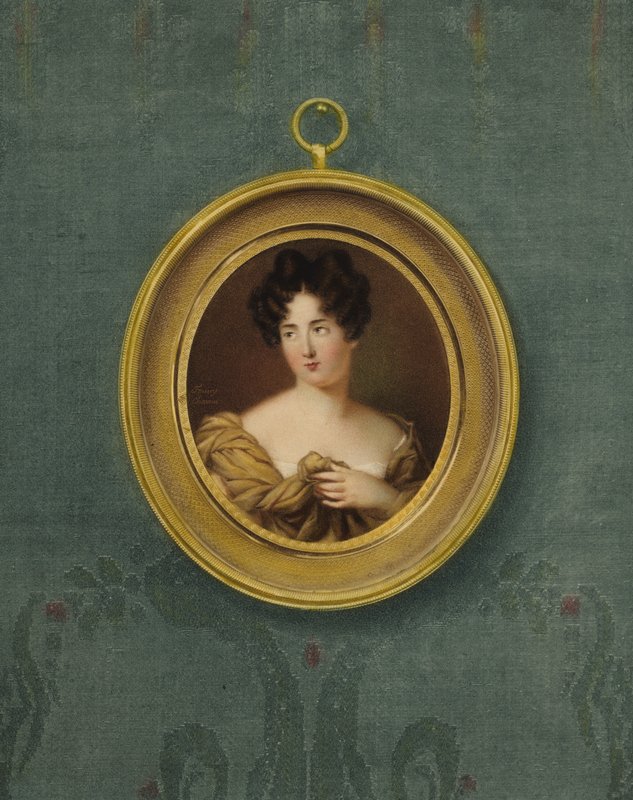 Portret van een vrouw, vermoedelijk de actrice Dermer door Fanny Charrin
