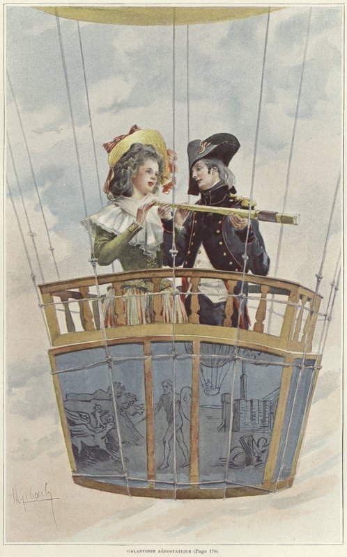 Aeronautische galanterie door Felicien baron de Myrbach Rheinfeld