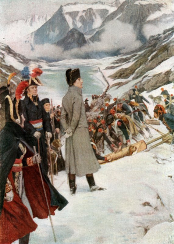 De Oversteek van de St Bernard door Felicien baron de Myrbach-Rheinfeld