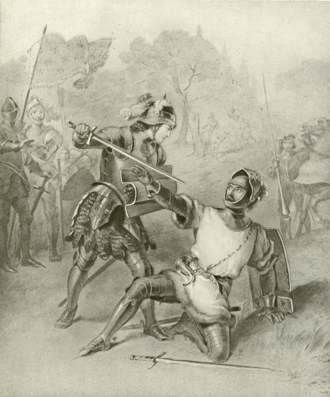 Eerste deel van Koning Hendrik VI. Act I, Scene II door Felix Octavius Carr Darley