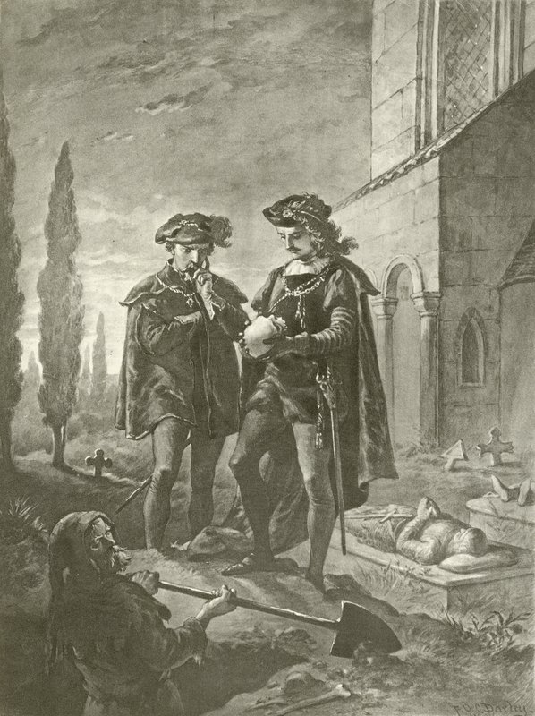 Hamlet. Act V, Scene I door Felix Octavius Carr Darley
