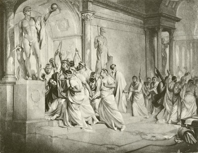 Julius Caesar. Act III-Scene I door Felix Octavius Carr Darley