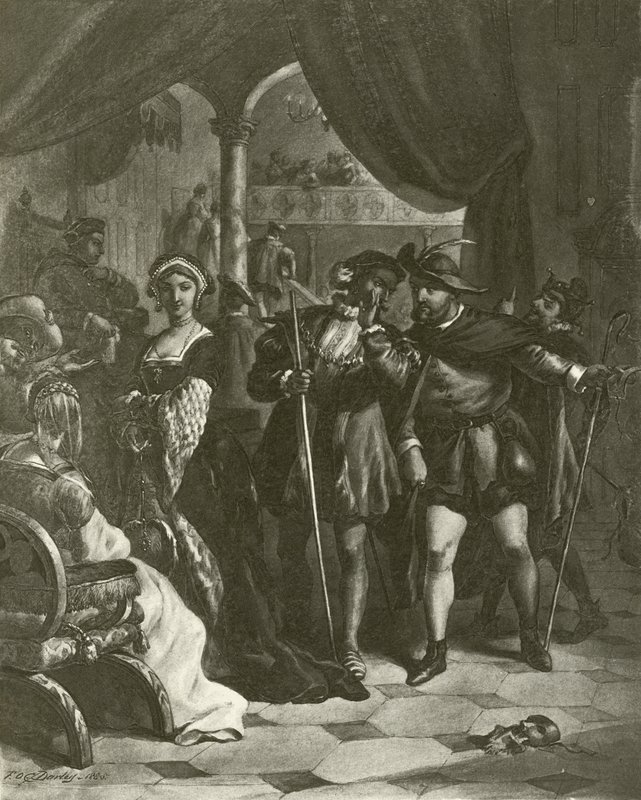 Koning Hendrik VIII. Act I, Scene IV door Felix Octavius Carr Darley