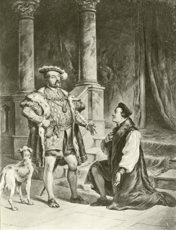 Koning Hendrik VIII. Act V-Scène I door Felix Octavius Carr Darley