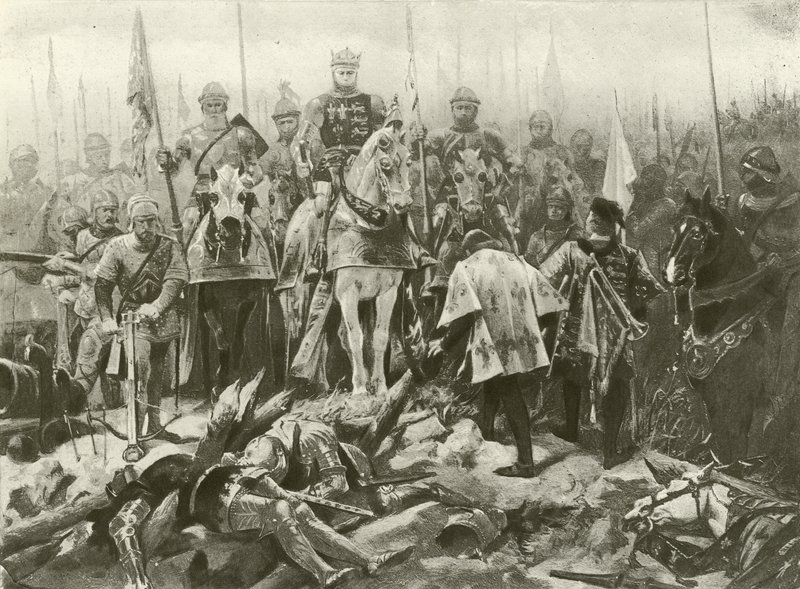 Koning Hendrik V. Act IV, Scene VII door Felix Octavius Carr Darley