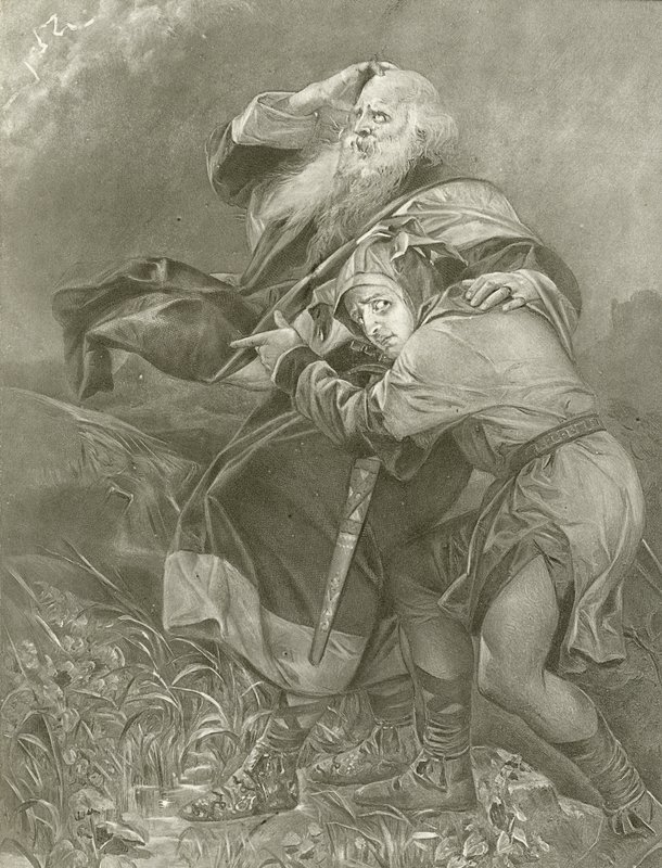 Koning Lear. Act III, Scene II door Felix Octavius Carr Darley
