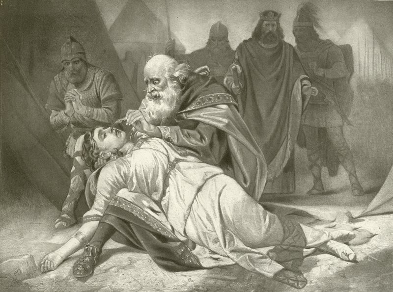 Koning Lear. Act V, Scene III door Felix Octavius Carr Darley