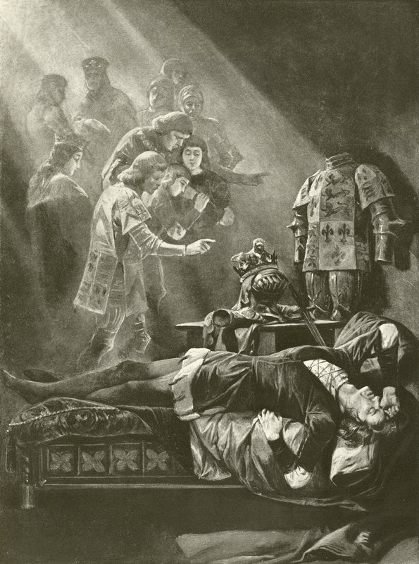 Koning Richard III. Act V, Scene III door Felix Octavius Carr Darley