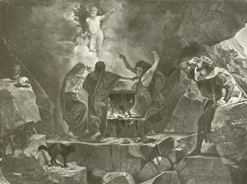 Macbeth. Act IV, Scene I door Felix Octavius Carr Darley