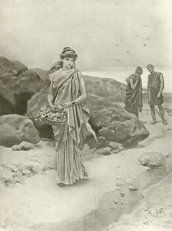 Pericles. Act IV, Scene I (gravure) door Felix Octavius Carr Darley