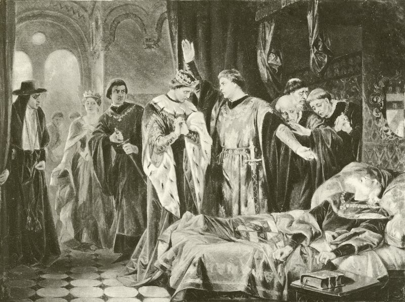 Tweede deel van Henry VI. Act III-Scene II (gravure) door Felix Octavius Carr Darley