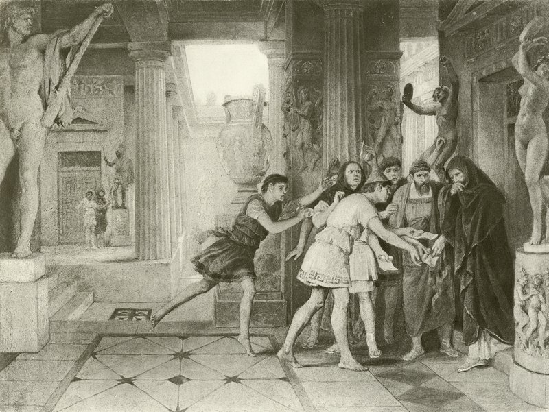 Timon van Athene. Act III, Scene IV door Felix Octavius Carr Darley