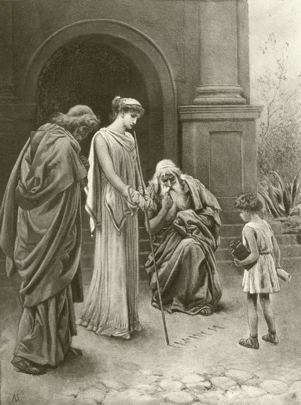 Titus Andronicus. Act IV-Scene I door Felix Octavius Carr Darley