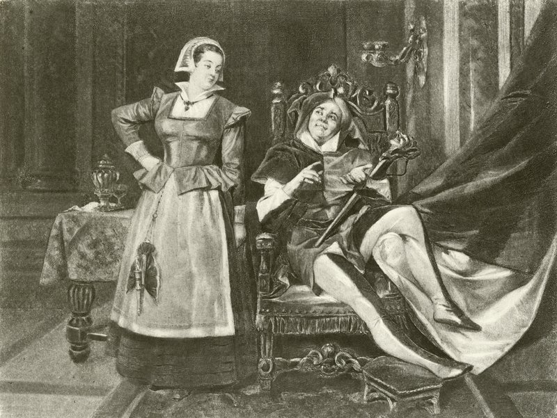 Driekoningenavond. Act I-Scene V door Felix Octavius Carr Darley
