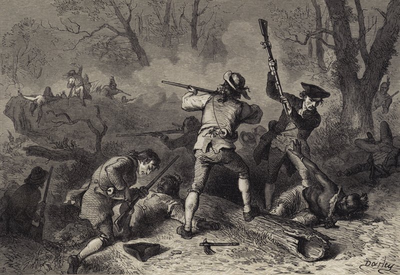 Conflict met de Indianen aan de zuidwestelijke grenzen door Felix Octavius Carr after Darley