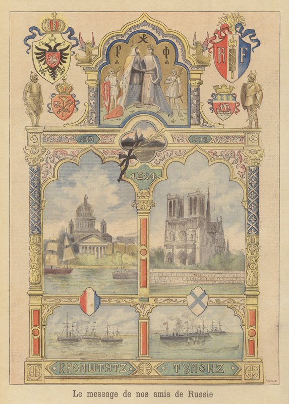 Boodschap van goede wil van de stad Sint-Petersburg aan Frankrijk door Fortune Louis Meaulle
