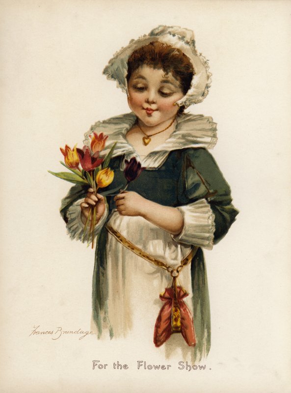 Voor de bloemenshow door Frances Brundage