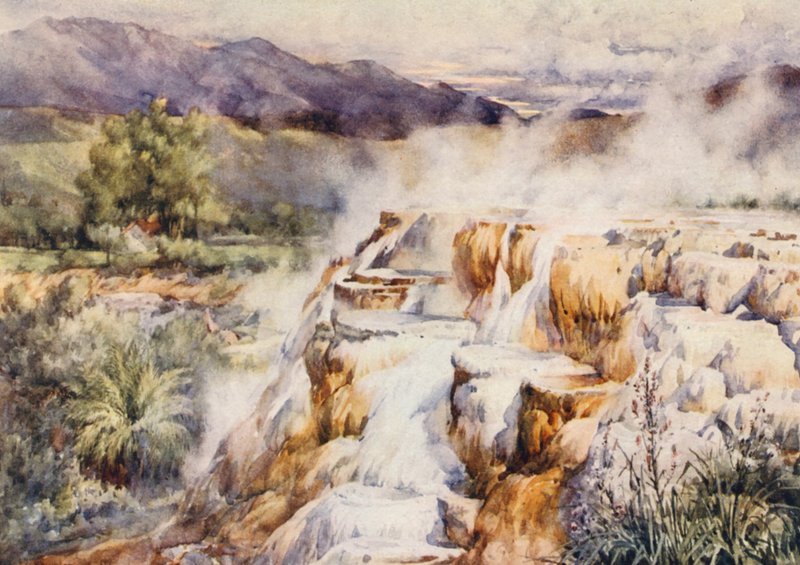 De stille waterval, Hammam Meskoutine door Frances Nesbitt