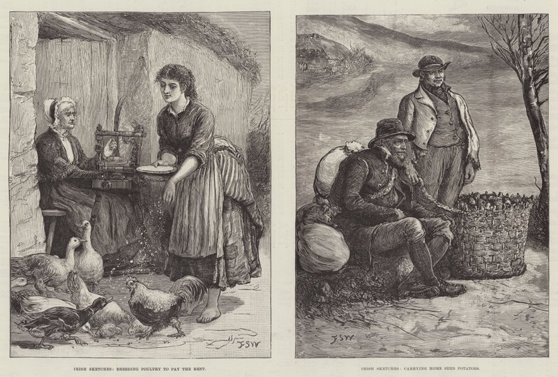 Ierse schetsen door Francis S. Walker