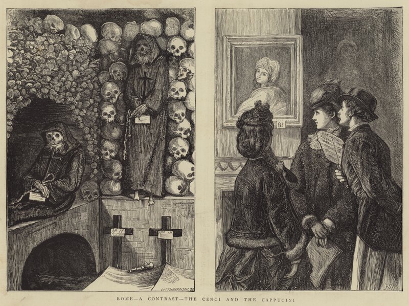 Rome, een contrast, de Cenci en de Cappucini door Francis S. Walker