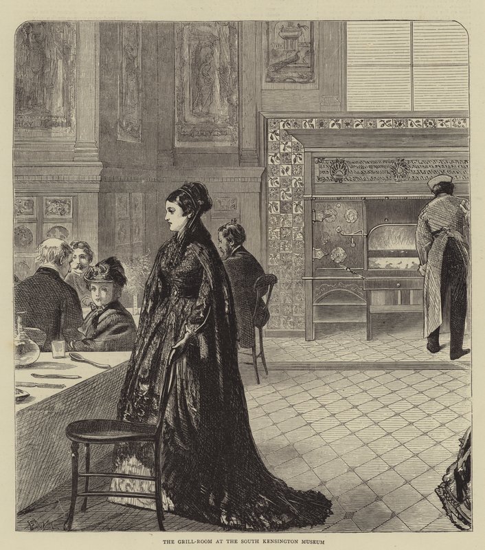 De Grillkamer in het South Kensington Museum door Francis Wilfred Lawson