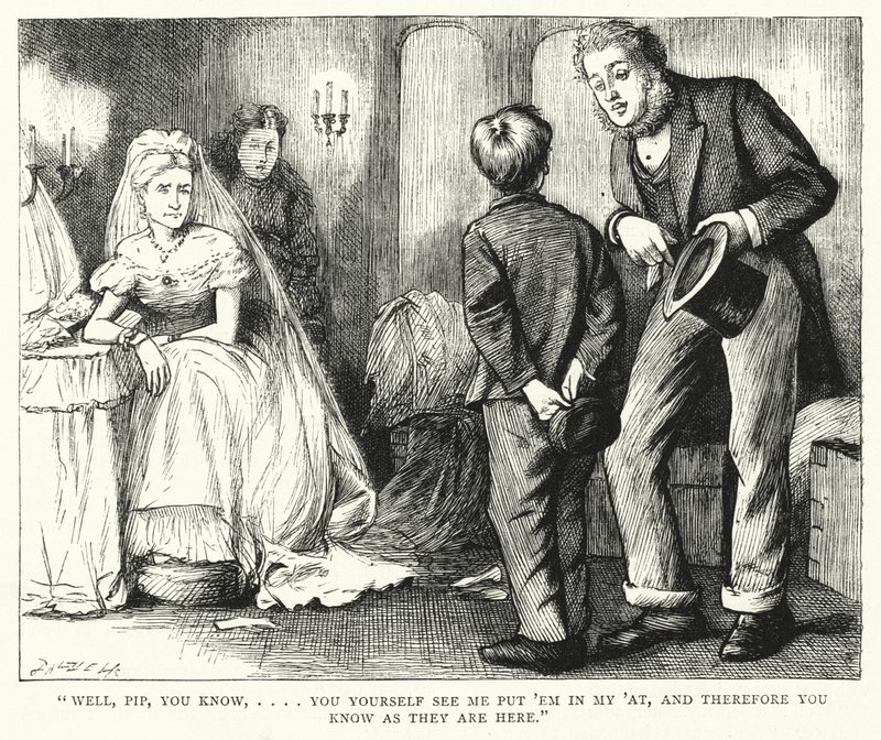 Illustratie voor Great Expectations door Charles Dickens door Francis Arthur Fraser