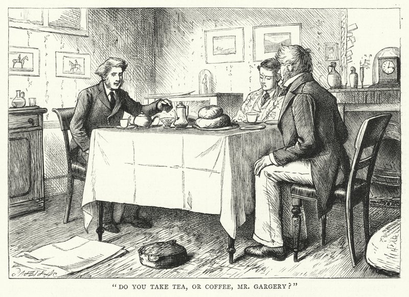 Illustratie voor Great Expectations door Charles Dickens door Francis Arthur Fraser