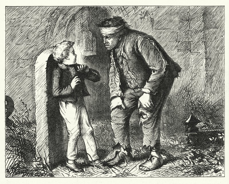 Illustratie voor Great Expectations door Charles Dickens door Francis Arthur Fraser
