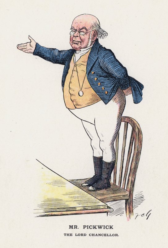 Mr Pickwick, De Lord Chancellor door Francis Carruthers Gould
