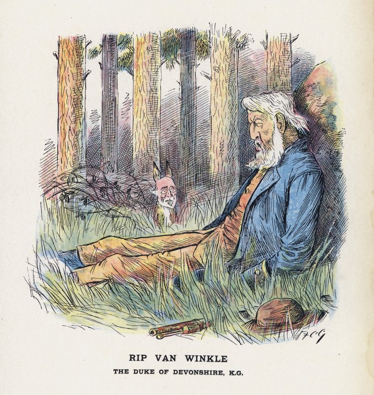 Rip Van Winkle, De Hertog van Devonshire door Francis Carruthers Gould