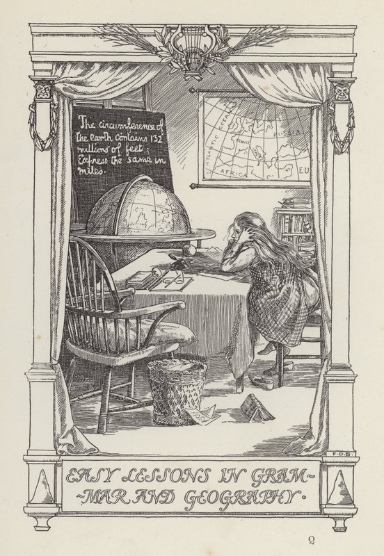 Een ander boek met verzen voor kinderen: Eenvoudige lessen in grammatica en aardrijkskunde (litho) door Francis Donkin Bedford