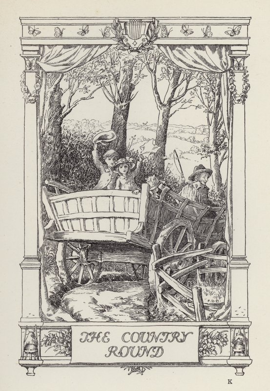 Een ander boek met verzen voor kinderen: Het land rond (litho) door Francis Donkin Bedford