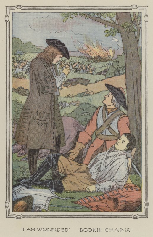 Illustratie voor De geschiedenis van Henry Esmond (kleurenlitho) door Francis Donkin Bedford
