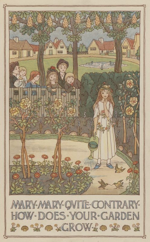 Mary Mary heel tegendraads hoe groeit jouw tuin (kleurenlitho) door Francis Donkin Bedford