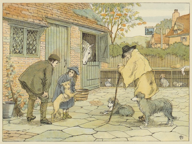 Dierenarts (kleurenlitho) door Francis Donkin Bedford