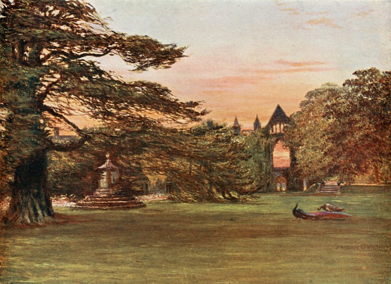 Tuin van Newstead Abbey door Francis S. Walker