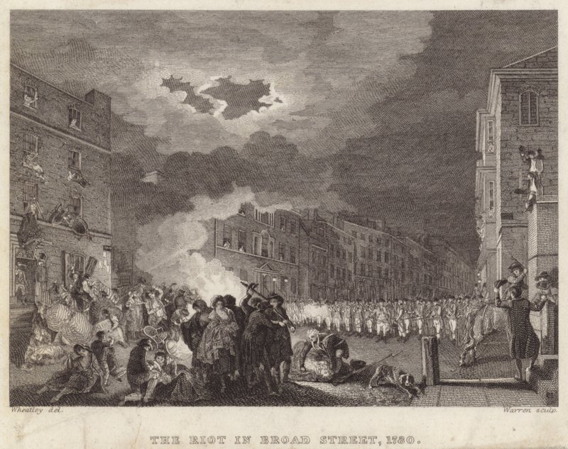Rel op Broad Street in 1780 door Francis Wheatley
