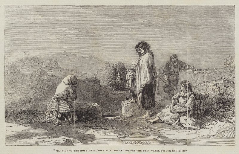 Pelgrims naar de Heilige Bron door Francis William Topham