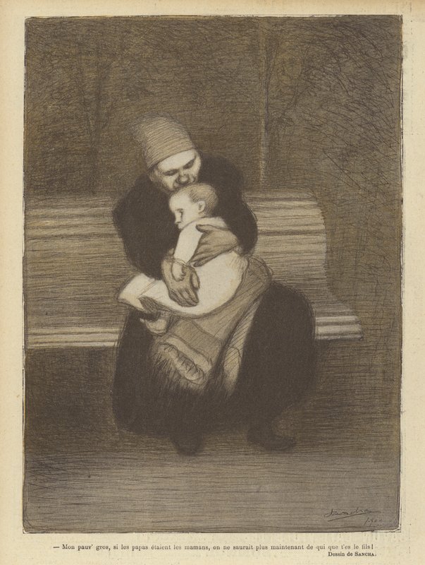 Illustratie voor Le Rire door Francisco Sancha y Lengo