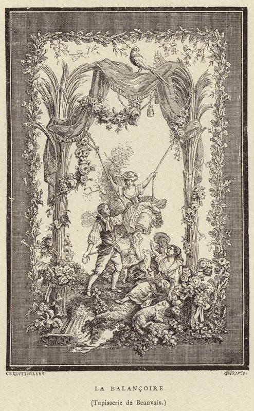 De Schommel door Francois (after) Boucher