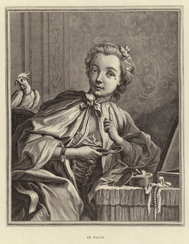 De Ochtend door Francois (after) Boucher
