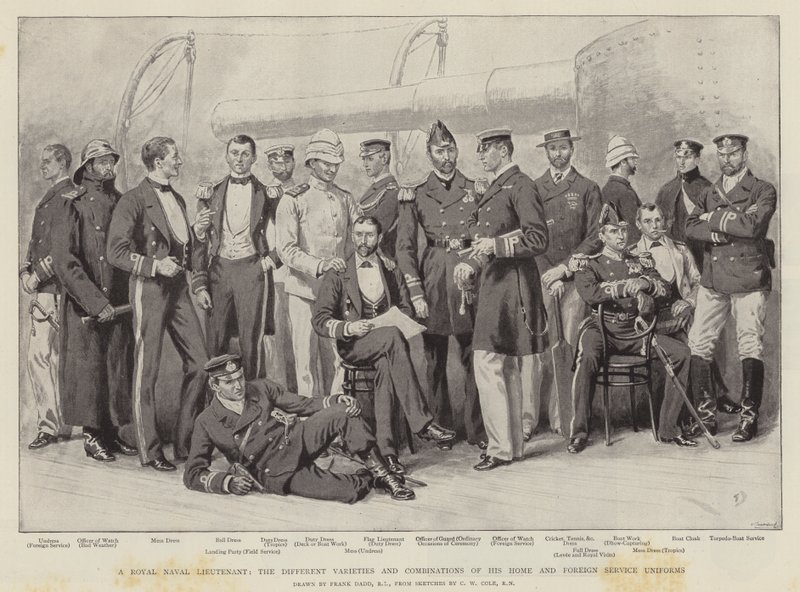 Een Koninklijke Marine Luitenant door Frank Dadd