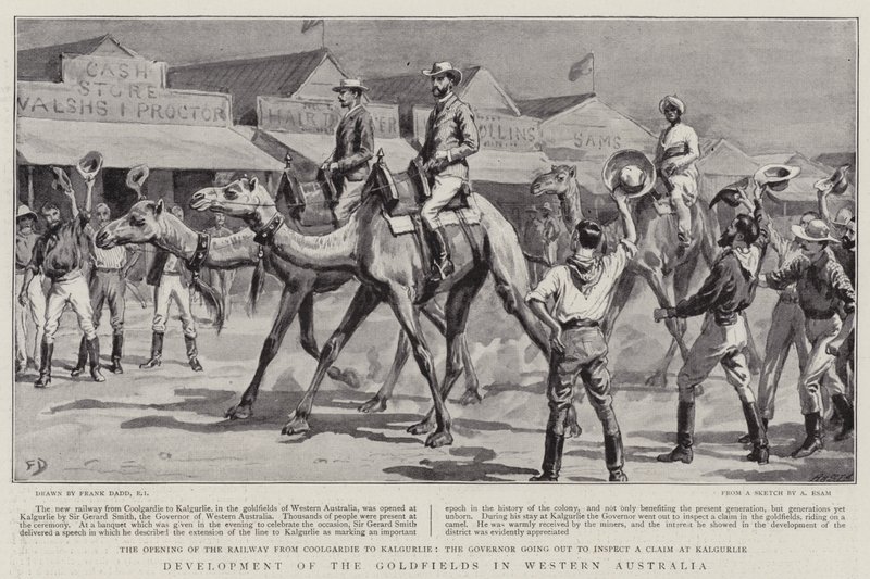 Ontwikkeling van de Goudvelden in West-Australië door Frank Dadd