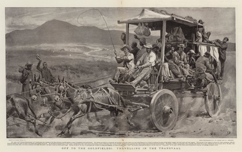 Op naar de Goudvelden!, reizen in de Transvaal door Frank Dadd