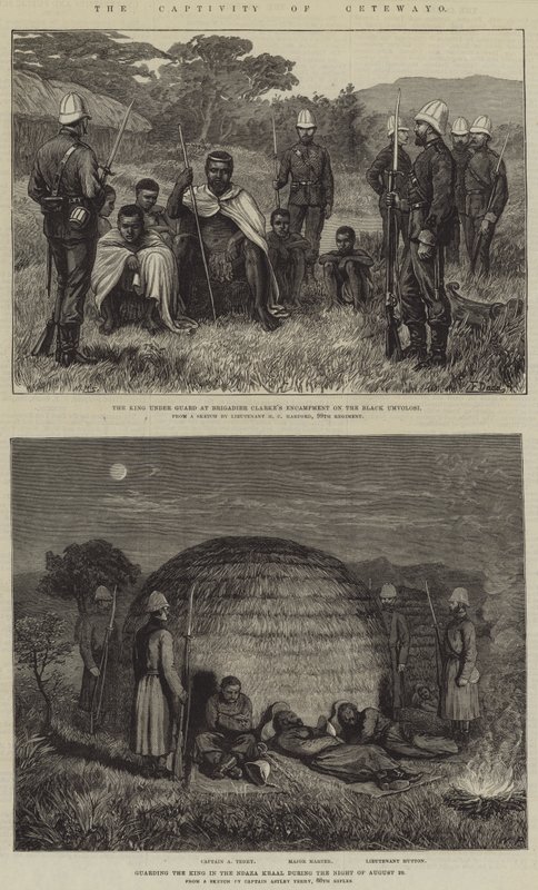 De Gevangenschap van Cetewayo door Frank Dadd