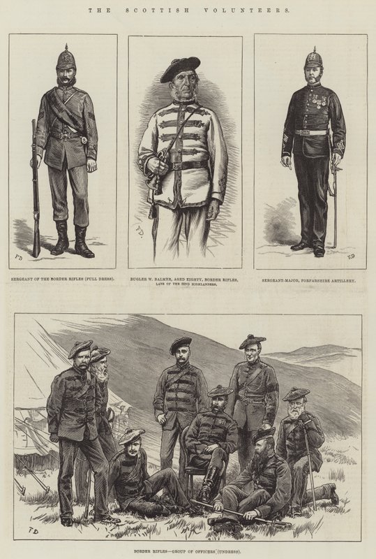 De Schotse vrijwilligers door Frank Dadd