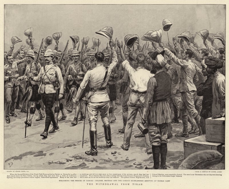 De Terugtrekking uit Tirah door Frank Dadd