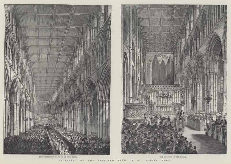 Heropening van het gerestaureerde schip van de St. Alban